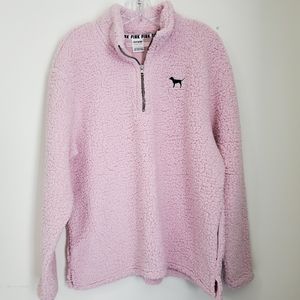 PINK Sherpa Pullover